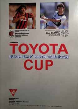 Programa da Copa Intercontinental Toyota 1990