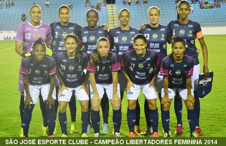 Equipe do So Jos que conquistou a Libertadores Feminina 2014