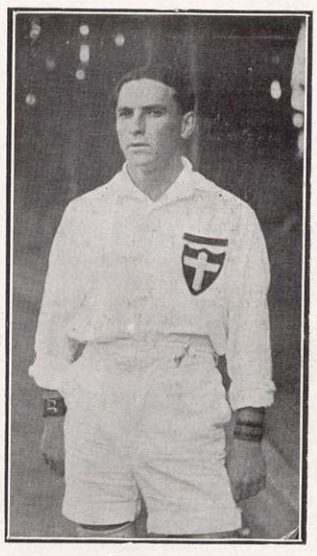 O goleiro Vulcano Flosi em 1917