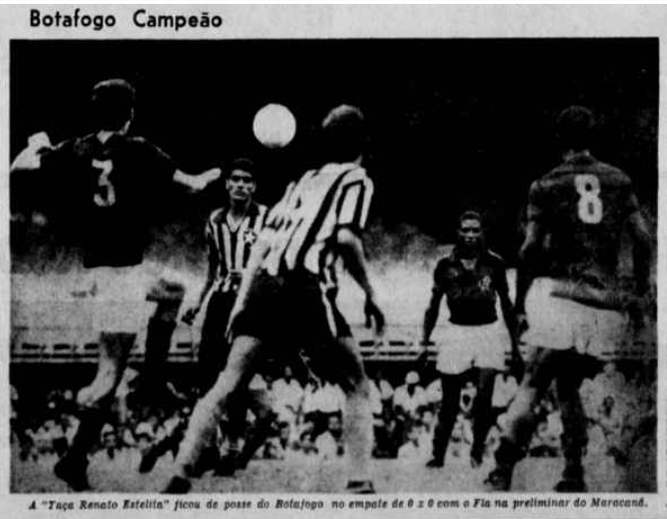 Lance da partida em que o Botafogo conquistou a Taça