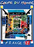 Cartaz oficial da Copa do Mundo de 1998, na Frana