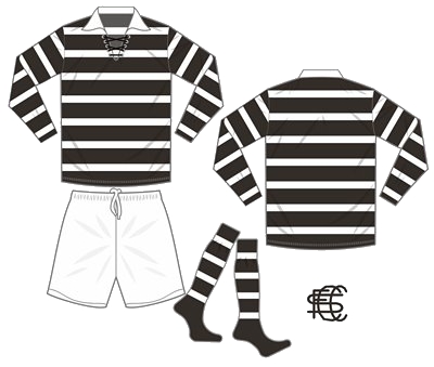 Primeiro uniforme do Santa Cruz