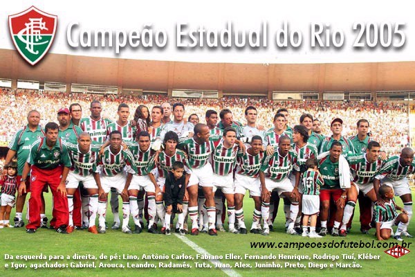 Fluminense campe�o carioca de 2005