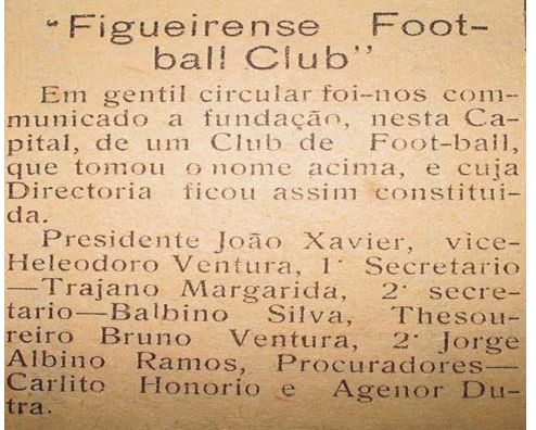 Fundação do Figueirense Futebol Clube