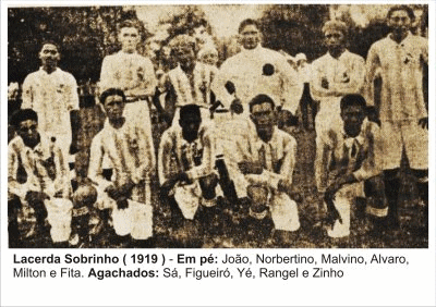 A equipe Lacerda Sobrinho em foto de 1919