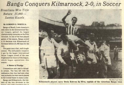 Bangu venceo Kilmarnock e conquista a ISL de 1960