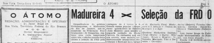 Seleção da FRD 0 x 4 Madureira