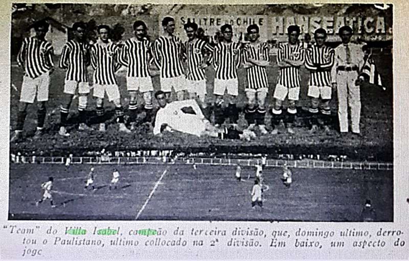 Villa Isabel campeão carioca da terceira divisão 1914