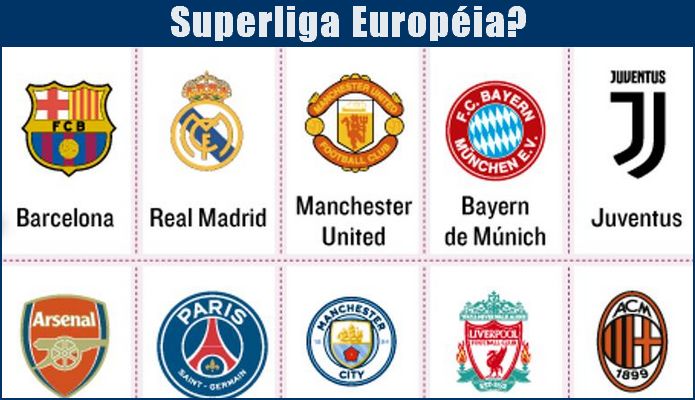 Clubes europeus estão negociando a criação de uma SuperLiga Europeia