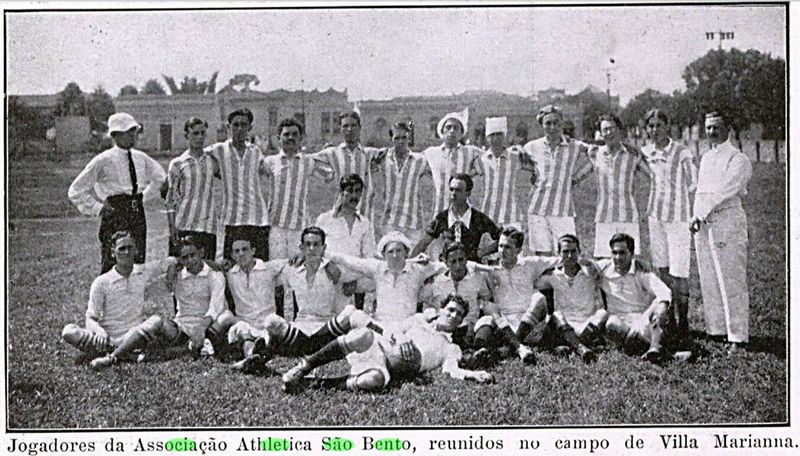 Time da AA São Bento da Capital Paulista em 1918